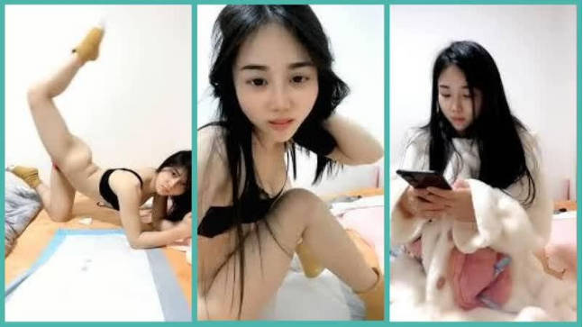 逼里塞着高频跳蛋练瑜伽的极品姑娘，爽到颤抖淫水直流，全程露脸表情好骚，撅着屁股求草，淫声荡语不断真骚